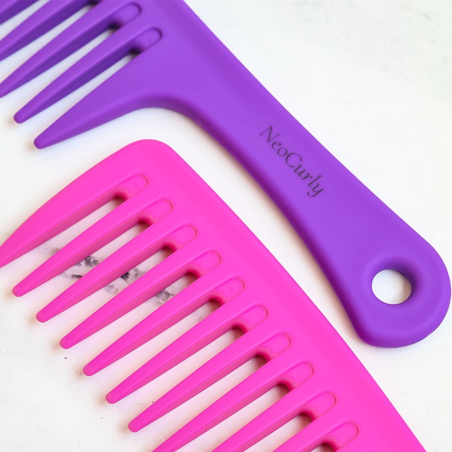 Wide Tooth Detangle & Style Comb - Purple